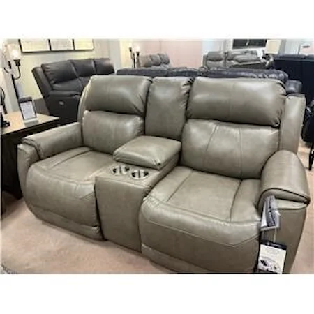 Casual Power Plus Reclining Loveseat with Console